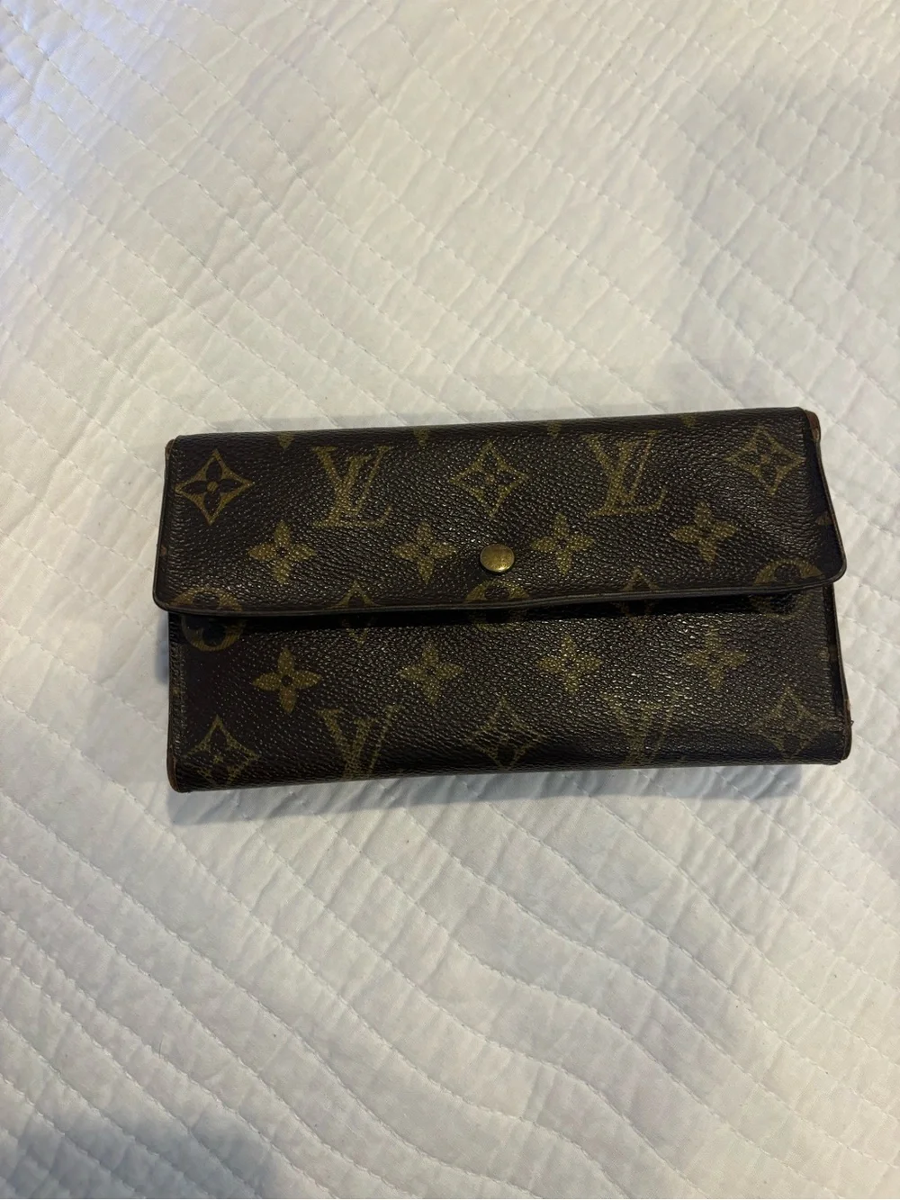 Louis Vuitton Monogram Canvas Snap Wallet - Brown/Gold
